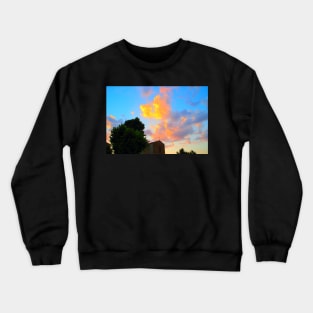 View of Corinaldo with The Saint Francis Church Crewneck Sweatshirt